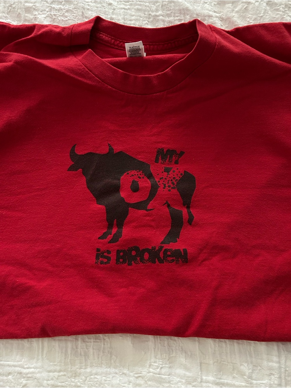 Vintage Glarkware Amazing Race Red Graphic Crewneck T-Shirt